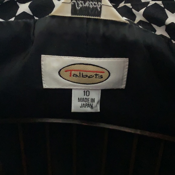 Talbot’s size 10 black and white blazer - Picture 3 of 3